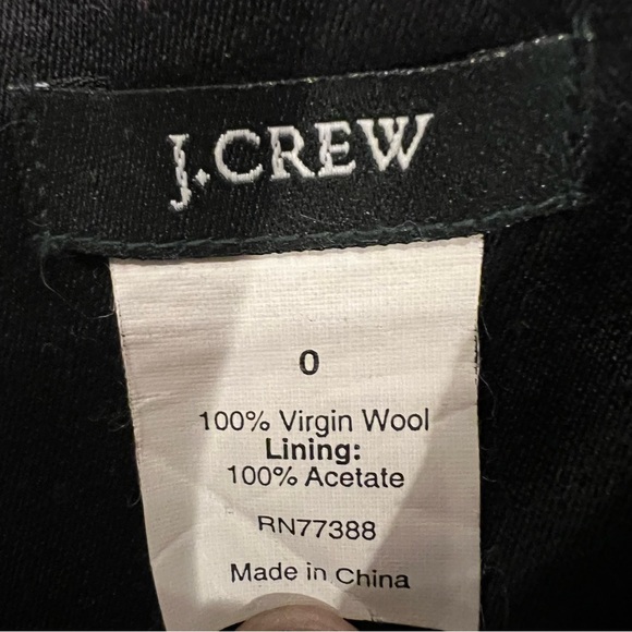 J.Crew Strapless Fit & Flare Little Black Dress — Size 0 — 100% Virgin Wool - Picture 4 of 5